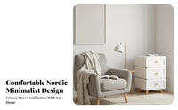 Nordic Design rotating Dining Chair Modern Design Upholstered Armchair Minimalist Aesthetic Seating Furniture Multi-Use for Office Workers, Students, Homeowners, Study Room, Kitchen, Bedroom