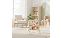 Wooden Infant Push Wagon Multi-Functional Wooden Push Wagon with Xylophone for Young Children, Infants, Playroom, Home, Nursery