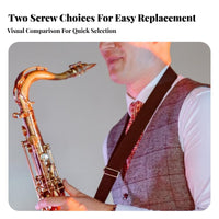Replacement Part Saxophone Neck Screw on-the-Moveld-Colored Finish Instrument Accessory Finger Tightening Fastener Long-Lasting for Saxophonists, Musicians, Music Students, Portable Adjustments, Live Performance