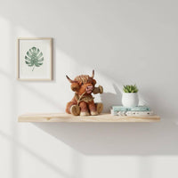 Highland Cow Statue Cute Design Scottish Cow Figurine Nordic Design