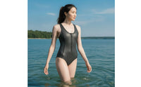 Wetsuit Vest with Front Zipper Racerback Wetsuit Top Neoprene Vest 2mm Swimwear Thermal for Swimmers, Swimming, Surfing
