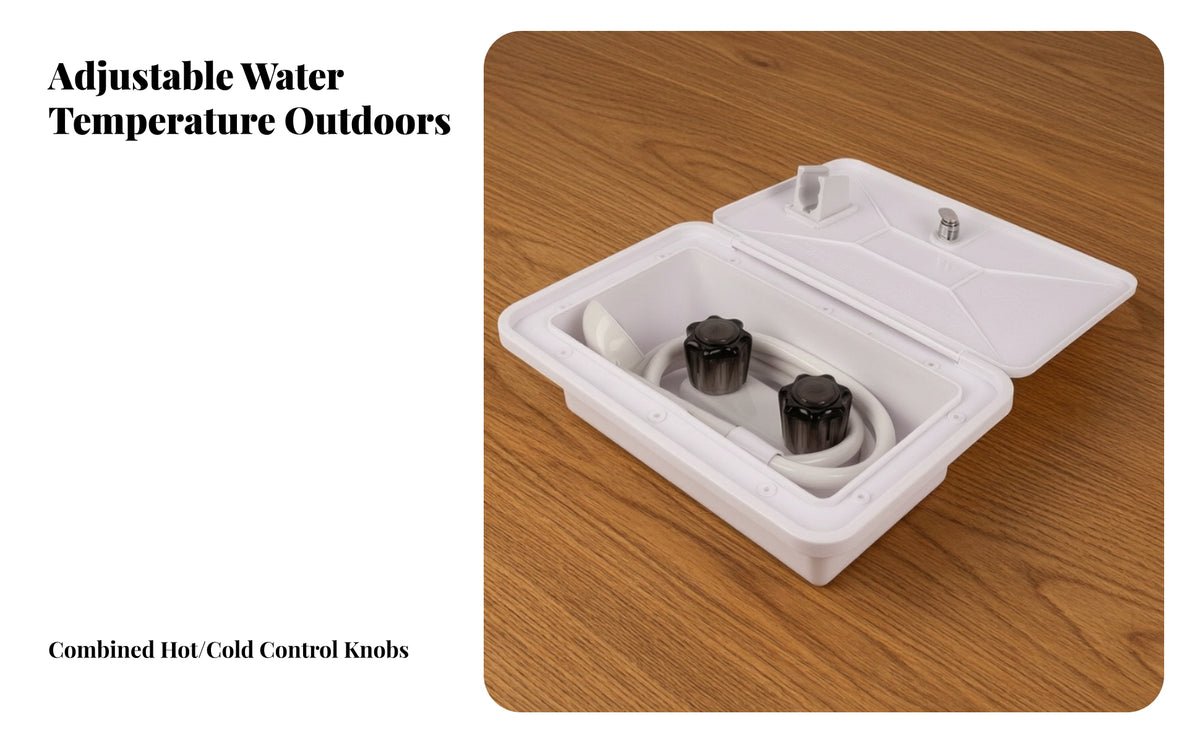 Weatherproof RV Outdoor Shower Kit