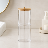 Creative Desktop Makeup Brush Holder with Dustproof Lid - Portable Large Capacity Cylindrical Organizer