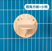 猫笼猫爬架壁挂太空舱跳板平台节约空间猫抓柱实木爬梯兔子悬挂窝