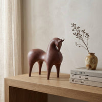 Resin Horse Sculpture Abstract Artistic Horse Sculpture Modern for Living Room, Office