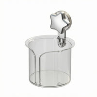 Cylindrical Suction Tissue Holder Transparent Wall-Mounted Tissue Holder Clear Household Storage Compact for Bathroom