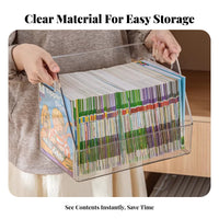 Rolling Book cart Clear View Design Desktop Storage Multi-Compartment