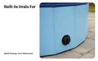 Foldable Dog Bathtub Waterproof Foldable Pet Bathtub Easy to Store Portable Pet Bathing Tub for Dogs, Cats, Indoor, Washroom, Backyard