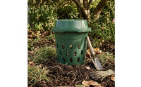 Ventilated Plastic Compost Bin Perforated Lid Vented Compost Bin Cylindrical Household Waste Lightweight
