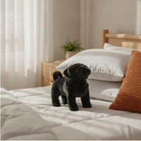 Pug Stuffed Animal Soft Stuffed Pug Stuffed Dog Cuddly Fuzzy for Children, Playroom, Bedroom