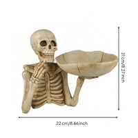 Skeleton Tray Crack Detailing House Decoration Shallow Bowl Home Decor for Entryway, Hallway