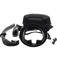 Snorkeling Gear with Case Panoramic Carrying Pouch Portable Breathing Tube for Adults
