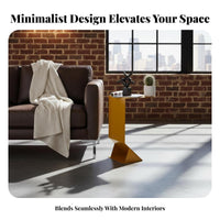 Minimalist Design Z-Base Cantilever Table Modern Design Home Furniture Space-Saving Nightstand Multi-Purpose for Interior Designers, Apartment Dwellers, Living Room, Small Areas, Bedroom, Balcony