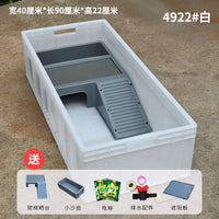 乌龟专用缸带晒台饲养箱大乌龟别墅养龟箱家用养鱼缸鱼盆鱼缸鱼池