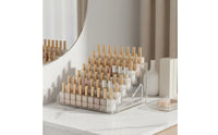 Nail Polish Rack Space Saving Lipstick Holder Easy to Clean Cosmetic Display Stand for Vanity
