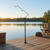 Camping Lamp Stand Space Saving Telescopic Lantern Stand Easy to Install Extending Lamp Pole
