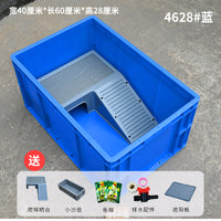 乌龟专用缸带晒台饲养箱大乌龟别墅养龟箱家用养鱼缸鱼盆鱼缸鱼池
