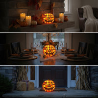 Jack-O'-Lantern Lamp Halloween Pumpkin Lamp Jack-O'-Lantern Night Light Autumn Pumpkin Night Light Gentle for Decorators