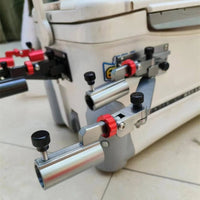 Fishing Box Corner Mount Holds 2 Rods Folding Double Rod Holder Universal Two Rod Stand Resistant
