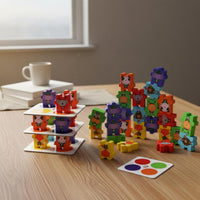 jungles Balance Stack Educational Animal Stacking Blocks Screen Wood Equilibrium Pieces Game for Kids