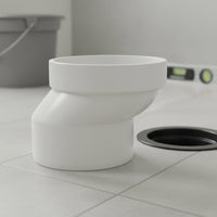 PVC Toilet Shifter Anti-Clogging Offset Toilet Drain Connector Smooth Inner Wall Plumbing Fitting for Washroom