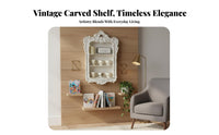 Ornate Wall rack European design Floating Shelf Multi-Functional for Homeowners