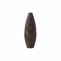 Spiral Vase Textured Surface Aged Bronze Vase Earthy Design Decor for Living Room