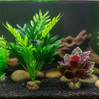 Artificial Aquarium Plants for Fish Tank Decoration and Reptile Habitats