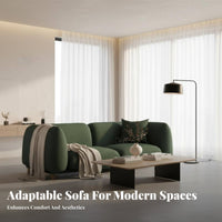 Nordic design bulbous Sectional Wabi-Sabi Aesthetic 7-Seater U-Shaped Sectional plumpLike Comfort Living Room Furniture plump pads for Young Adults, Guesthouse Owners, Interior Designers, Apartment, Studio, Home leisure Space