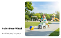 Develops Physical Skills 4-Wheel Stroller Bike Stable Design Toddler Push-Along Lightweight Frame Balance Coach Safety Steering Limit for Toddlers (1-3 years), Preschoolers, Outdoor, Indoor Play, Playground, Backyard