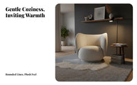 Nordic Aesthetic Asymmetrical 3-Seater Minimalist visual Sofa Designer Inspired Couch Artistic Statement Piece for Design aficionados, Apartment Dwellers, Homeowners, Living Room, Bedroom, Reception Area, Office