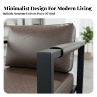Small Space Friendly Modern 2-Seater Sofa Strong Load-Bearing 2 Seater Reception Couch Easy Care Compact Living Room Couch Ergonomic Design for Apartment Dwellers, Business Owners, Young Adults, Cafe