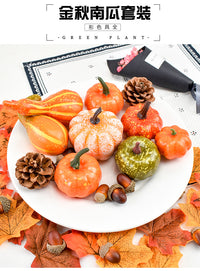 Foam Pumpkin Set for Autumn, Halloween, and Thanksgiving Decor