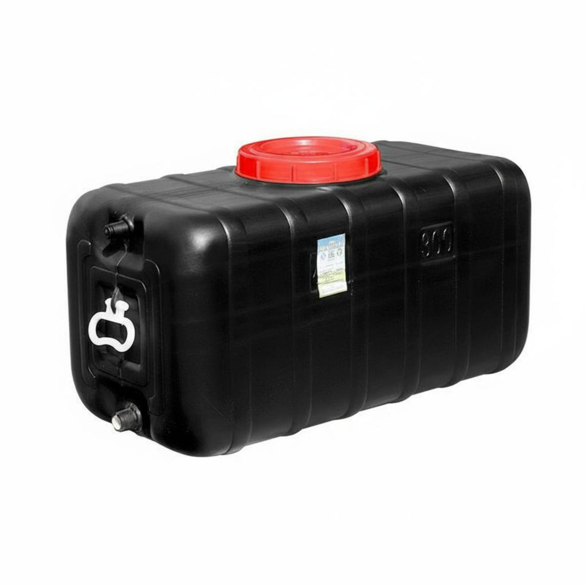 Solar Water Heater Barrel Thickened Wall Black Plastic Water Barrel Rainwater Collection Barrel Resistant Built-in Spigot