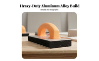 Easy Paper Change Self Sandpaper Holder Long-Lasting Aluminum Alloy Sanding Frame High Quality Material Internal Corner Sanding Tool Ergonomic Handle for Carpenters, Craftsmen, Construction Workers, Woodworking, Furniture Refinishing, Home Improvement