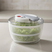 PressPress-Type Salad Drainer Clear Lid Manual Salad Drainer Button Controls Food Prep Gear