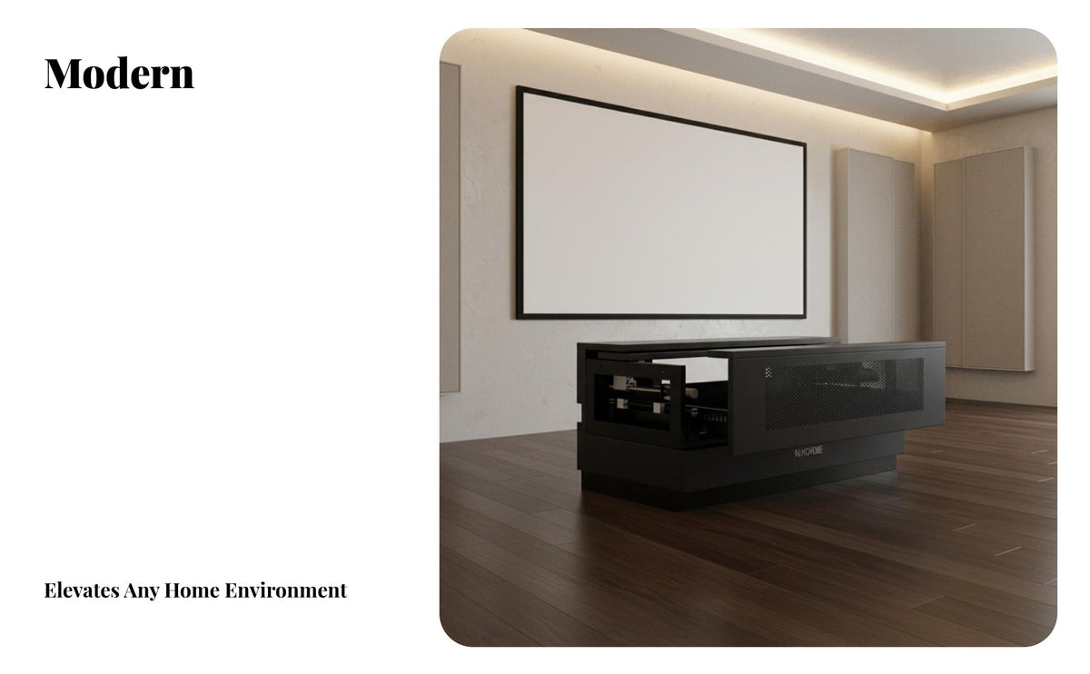 Space-Saving Electric TV Cabinet Easy DIY Installation Motorized Retractable Display Device Cabinet Concealed Elevating Display Device Console for Home Theater Enthusiasts