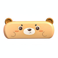 Lung Capacity Training Cartoon Creature Harmonica With Lanyard 16-Hole Beginner Harmonica Easy to Clean Creature Themed Wind Instrument for Beginners