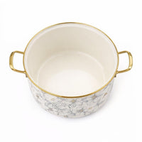 Enamel Cooking Pot Set, Stew Pot for Daily Meals, Enamel Soup Pot with Lid, Round Enamel Cooking Pot, Sturdy Enamel Stew Pot