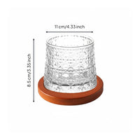 Elegant Design Rotating Whiskey Glass Stress Relief Wobbling Tumbler Drinkware for Home Bar