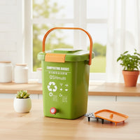 Compost Bin with Lid and Spigot Easy-to-Use Compost Container with Tap Bokashi Fermenter with Spigot Odor-Control for Gardeners