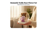 Long Lasting Blossom Bear Night Light Handmade Preserved Blossom Bear Lamp Handmade for Girlfriend, Wife, Valentine's Day, Birthday