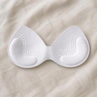 Latex-like Integrated Bra Pads for Swimsuits and Vests, Gathered Breathable Teardrop Shape