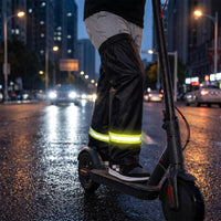 2 Pieces Rain Gaiters Waterproof Gaiters with Reflective Strip Leg Cover Rainproof Apparel Water-Repellent for Cyclists
