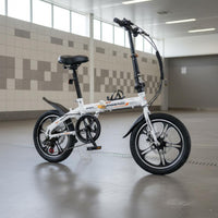 Mini Folding Bike Disc Brakes Folding Cycle Variable Speed for Commuting, Kids