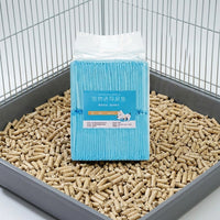 Birch Wood Guinea Pig Bedding and Wood Pellets, High Absorbency Pads for Small Animals Odor Control Guinea Pig Bedding 100-Pack