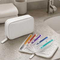 Zippered Waterproof Medication Pouch Organizer Compact Medication Pouch Set Polished Finish Travel Storage Portable