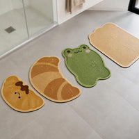 Dachshund Diatomaceous Earth Bath Mat, Non-Slip Absorbent Bathroom Floor Mat for Home Entrance
