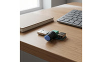 USB Fan Speed Controller Compact Design Rotary Knob Fan Regulator USB Rotary Controller Printed Dimensions