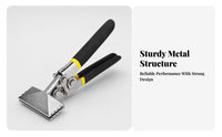 Manual Sheet Metal Bending Plier Compact Edging Plier Spring-Assisted Hand Seamer Two-Handle for Metalworking